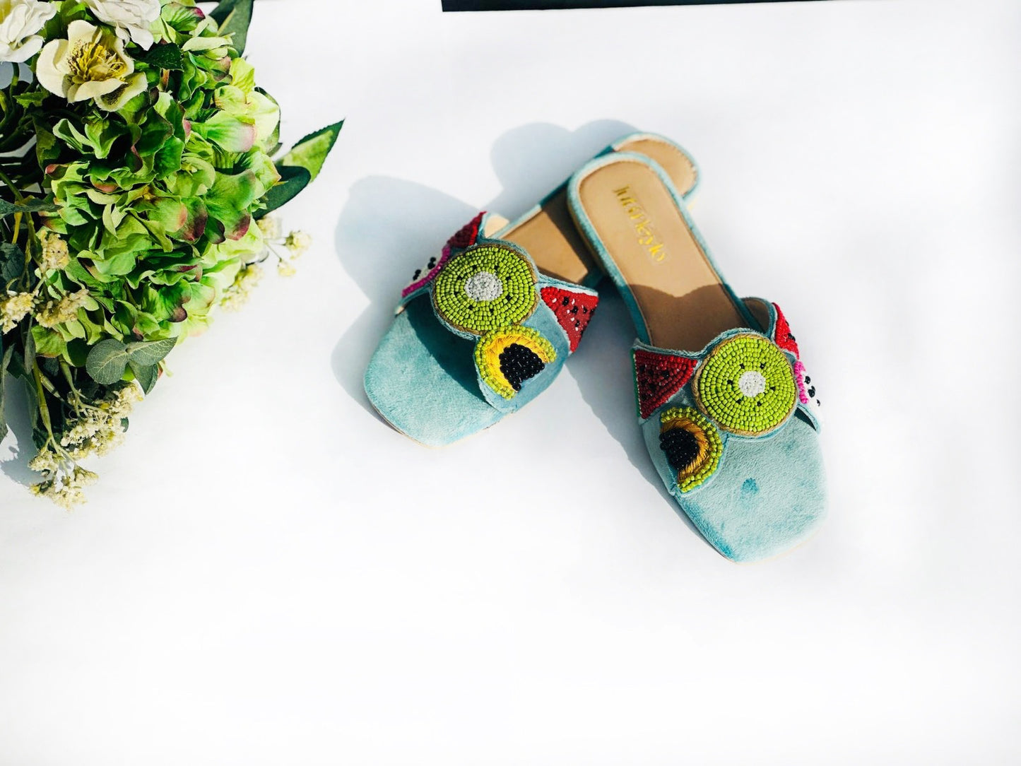 Passionate blue slides