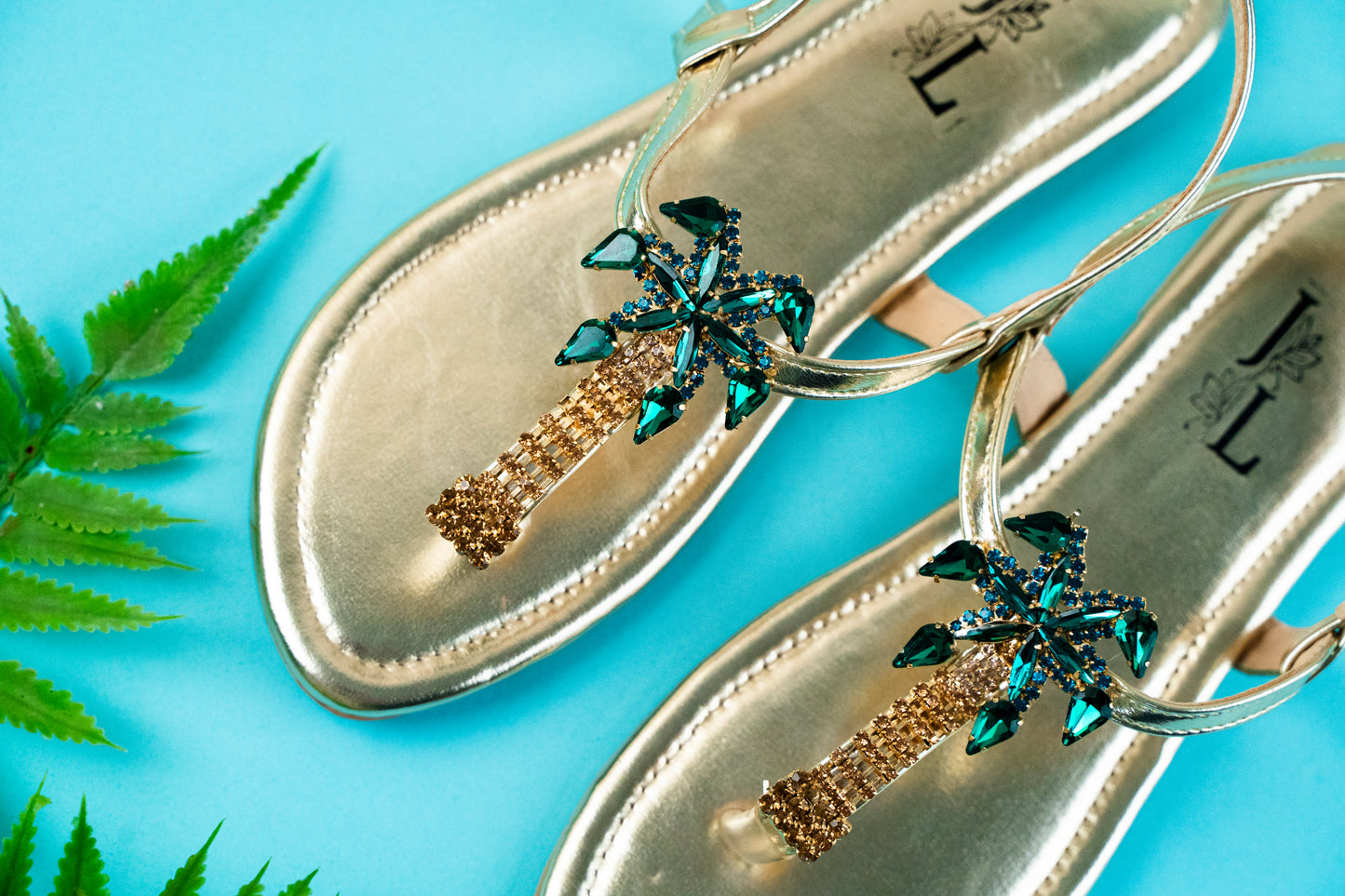 Palm tree sandals